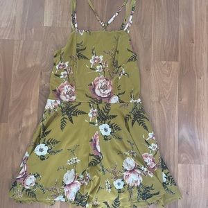 NWOT Floral Romper